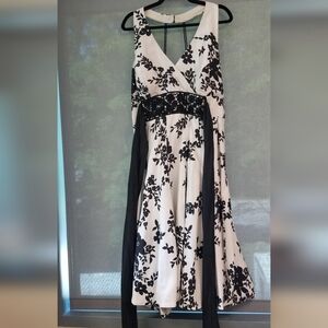 Black and White Floral Dress